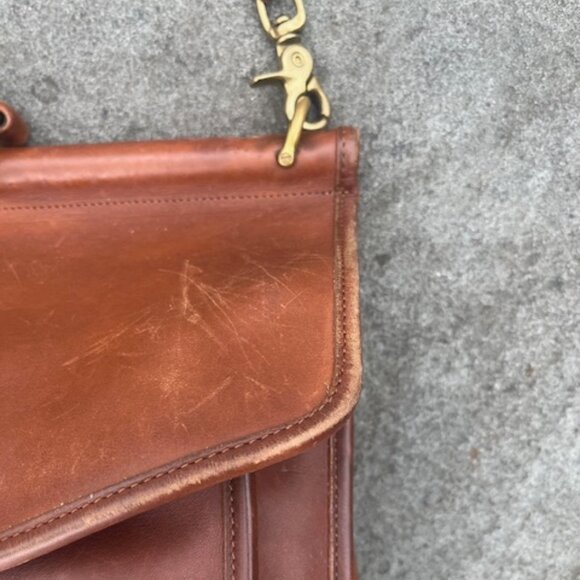 RARE Vintage Coach Beekman Briefcase 1990s - Made in Italy - Picture 7 of 12